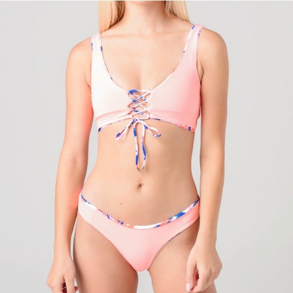 Women's Marble Allure 4-Way Reversible Halter Bikini Mix Matched Sizes - Picture 11 of 11